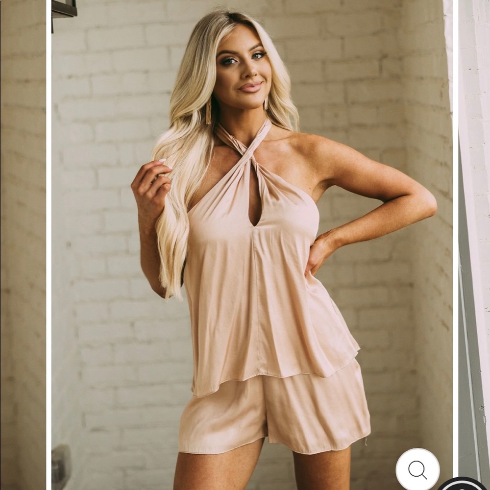 Satin romper!